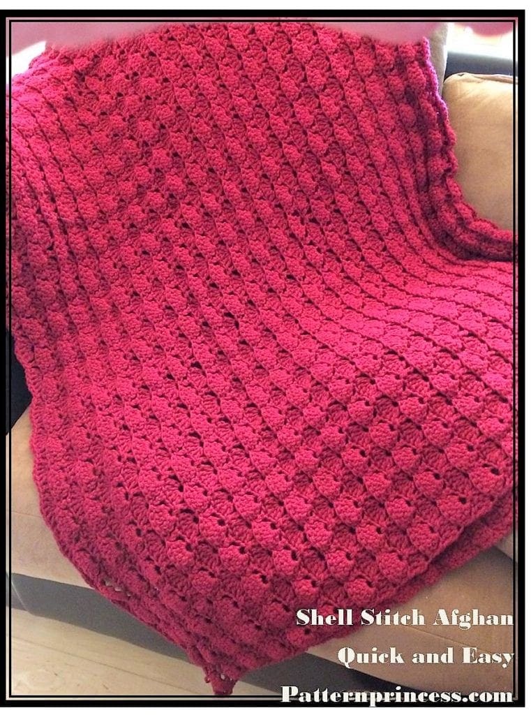 Shell Stitch Afghan Crochet Pattern - Pattern Princess