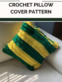 Free Simple Crochet Pillow Cover Pattern
