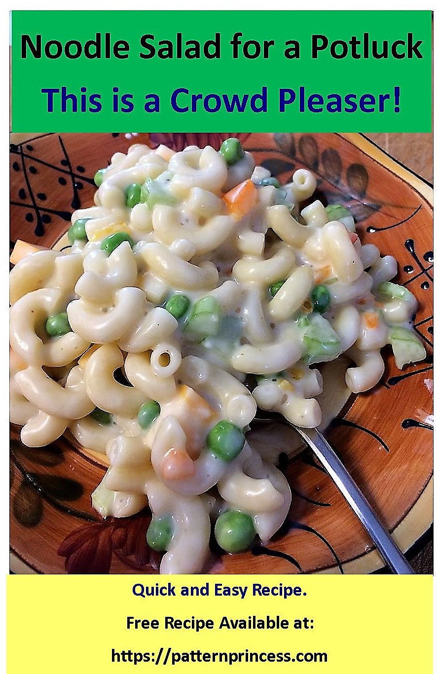 Noodle Salad for a Potluck - Pattern Princess