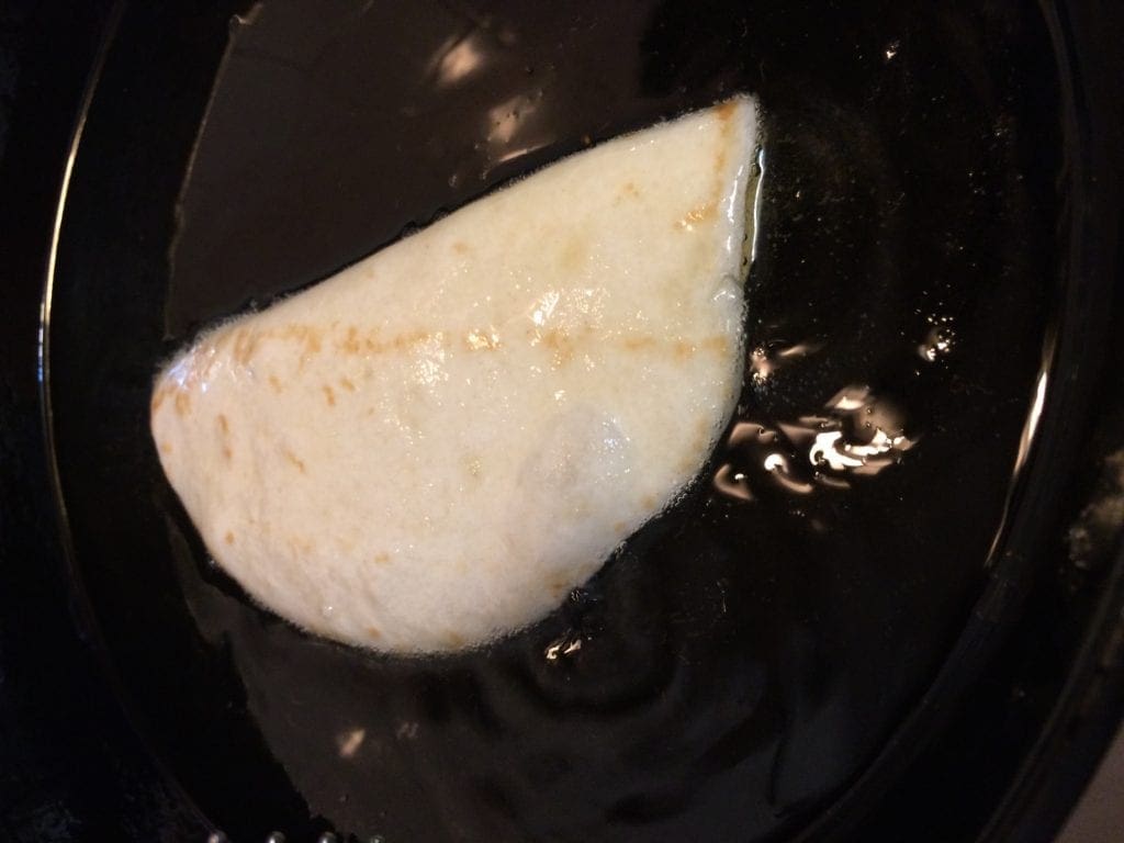 frying folder flour tortilla