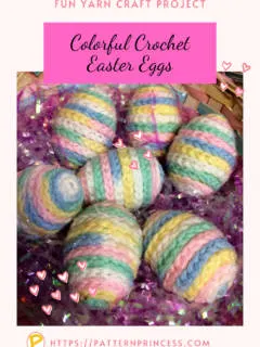 Colorful Crochet Easter Eggs