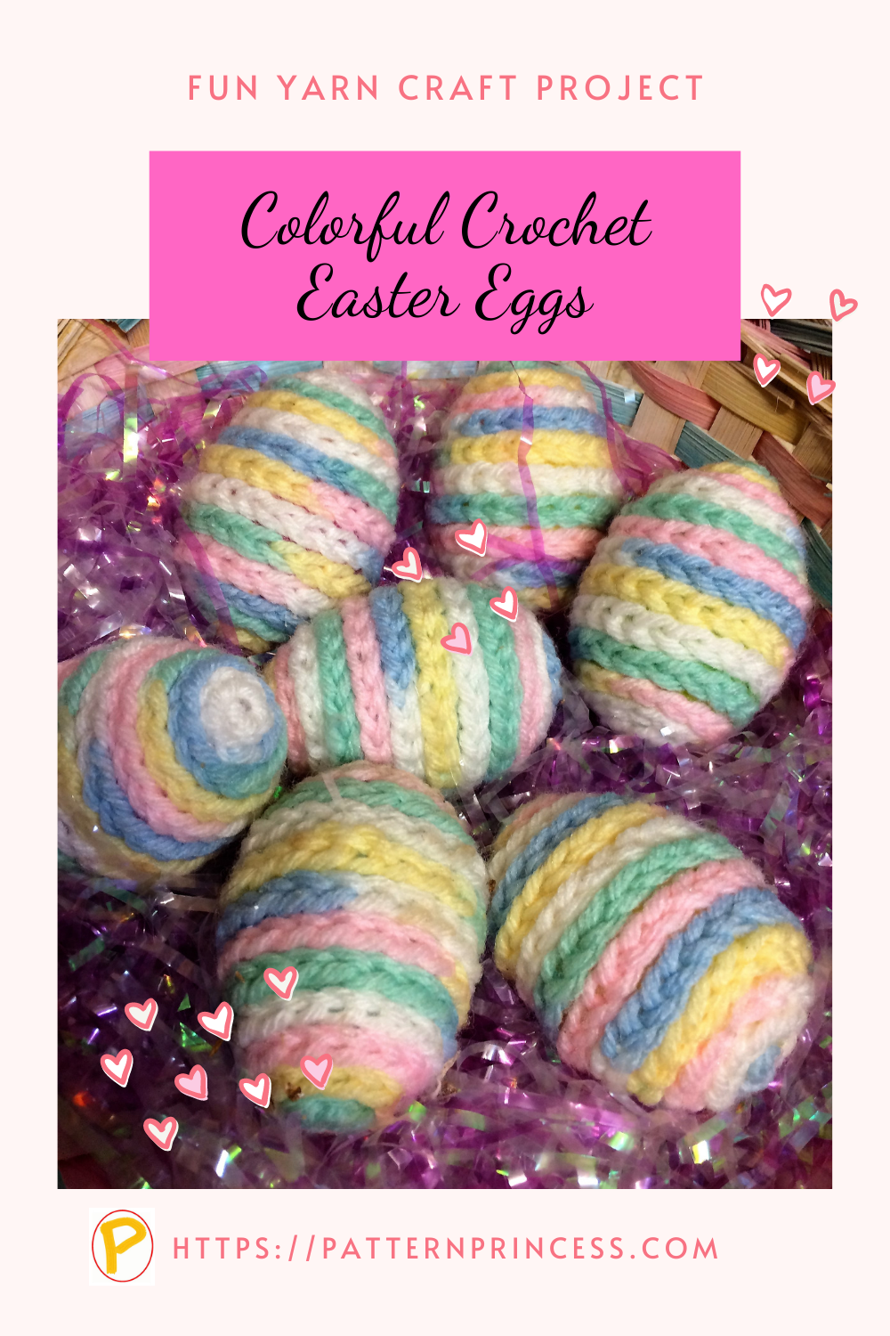 Colorful Crochet Easter Eggs - Pattern Princess