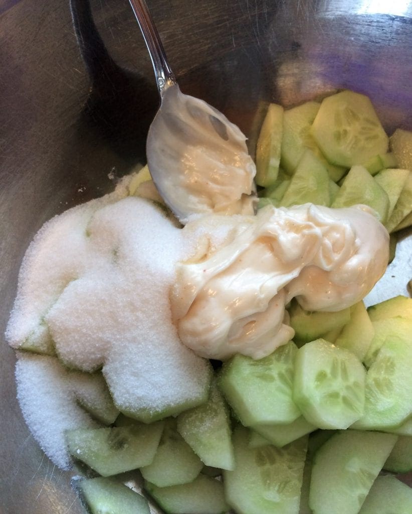 Creamy Cucumbers with Miracle Whip Pattern Princess