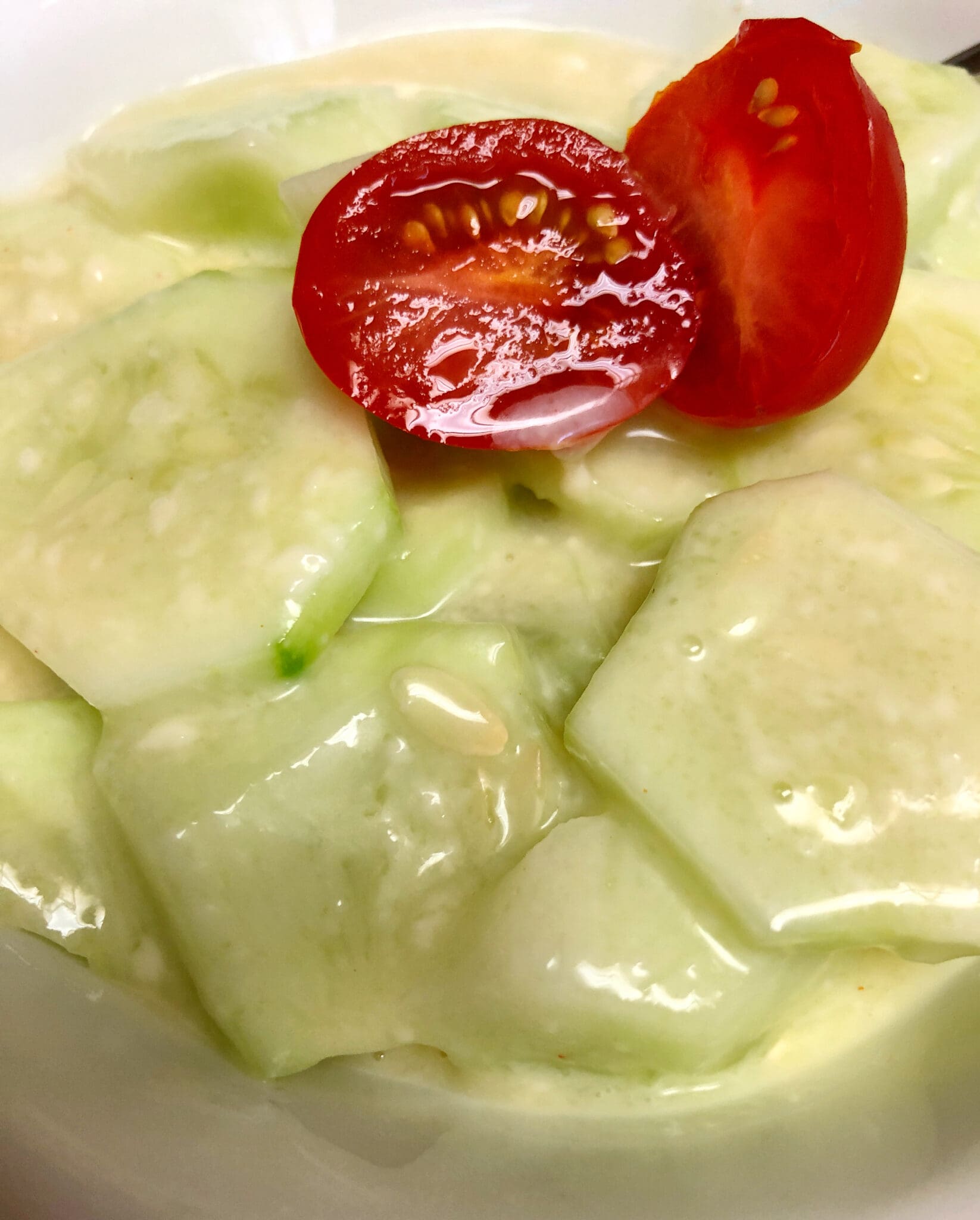 Creamy Cucumbers with Miracle Whip Pattern Princess