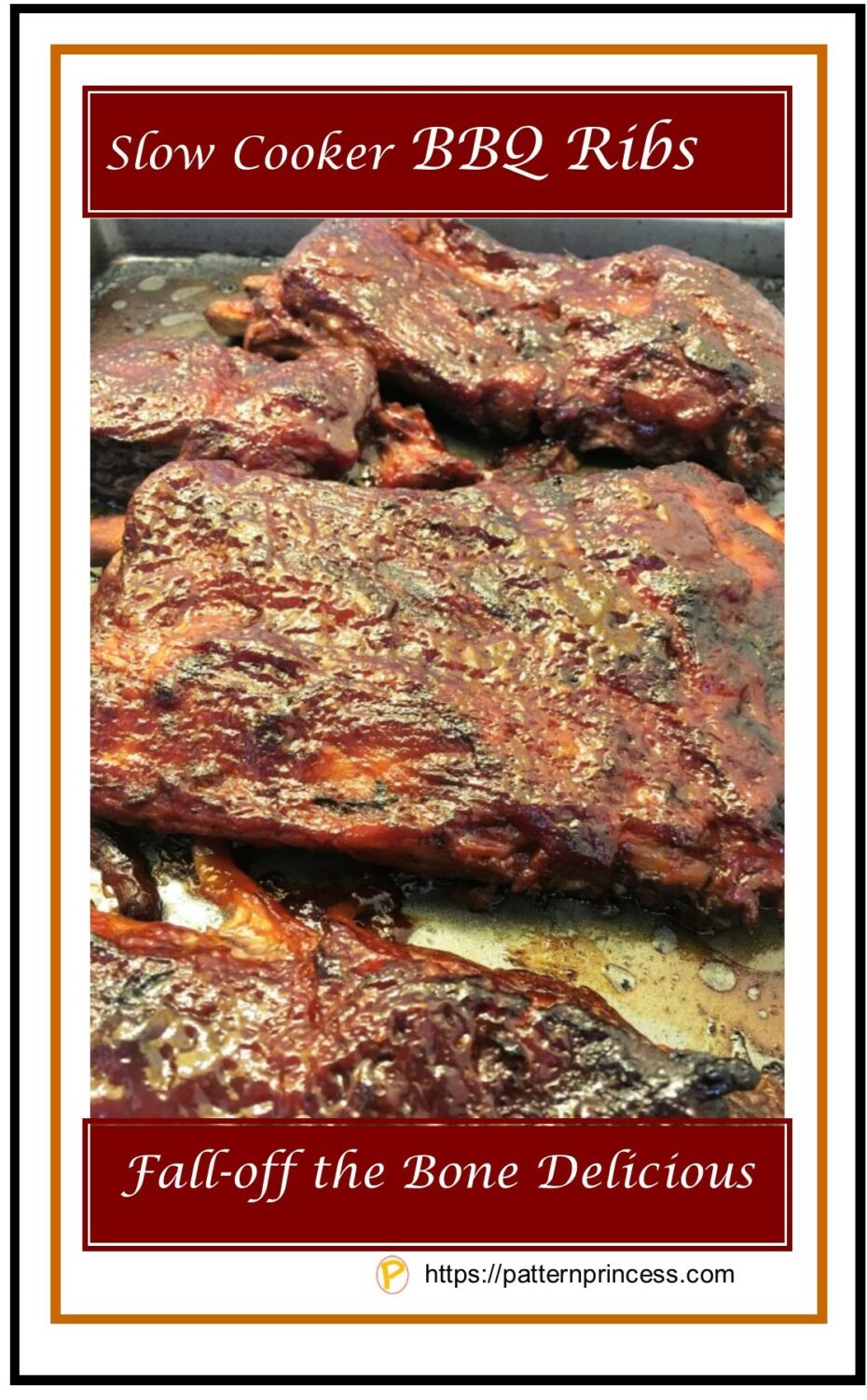 Superb Slow Cooker BBQ Ribs Two Ways Pattern Princess