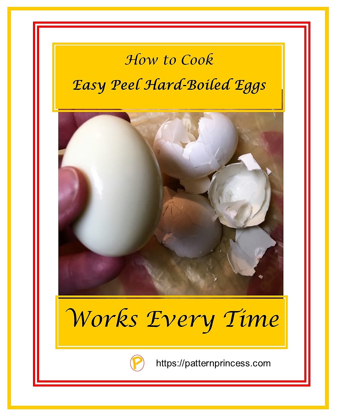 How To Cook Easy Peel Hard Boiled Eggs Pattern Princess