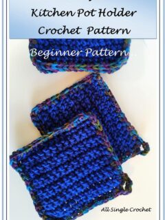 Easy Kitchen Pot Holder Crochet Pattern