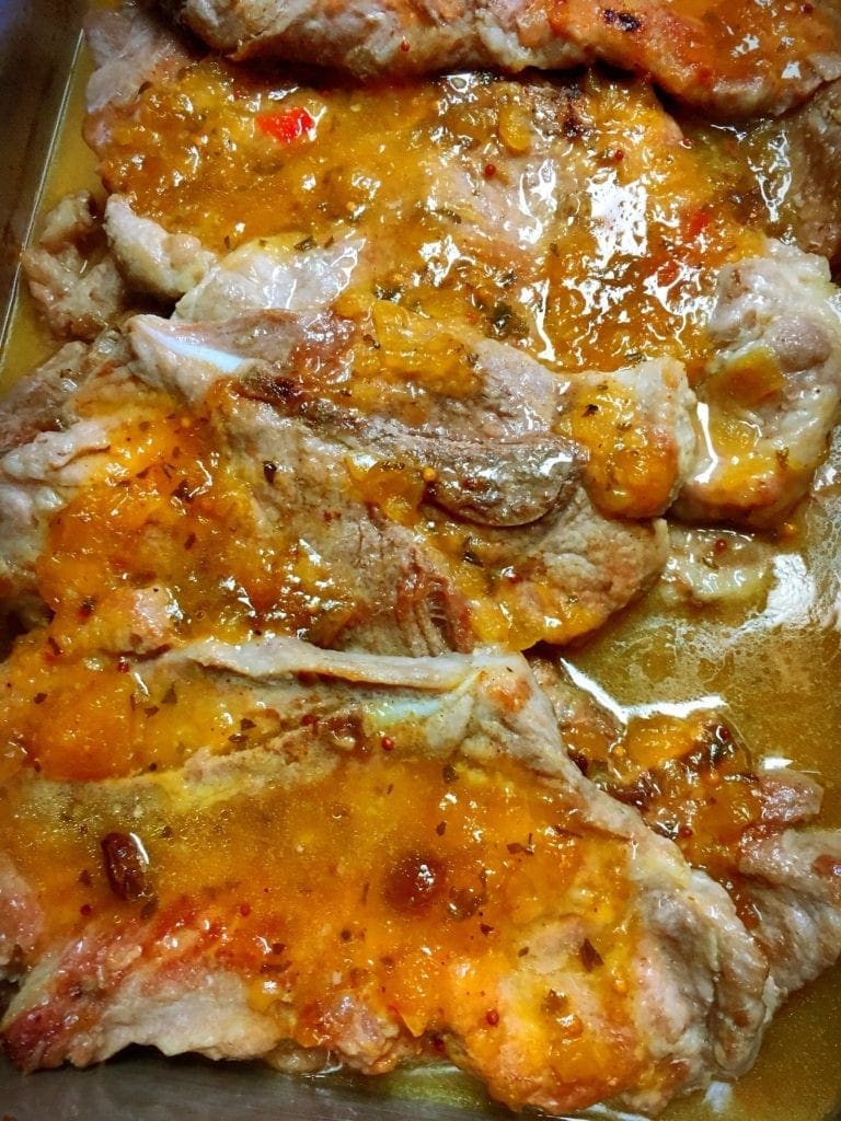 Pork Steak after baking 30 min