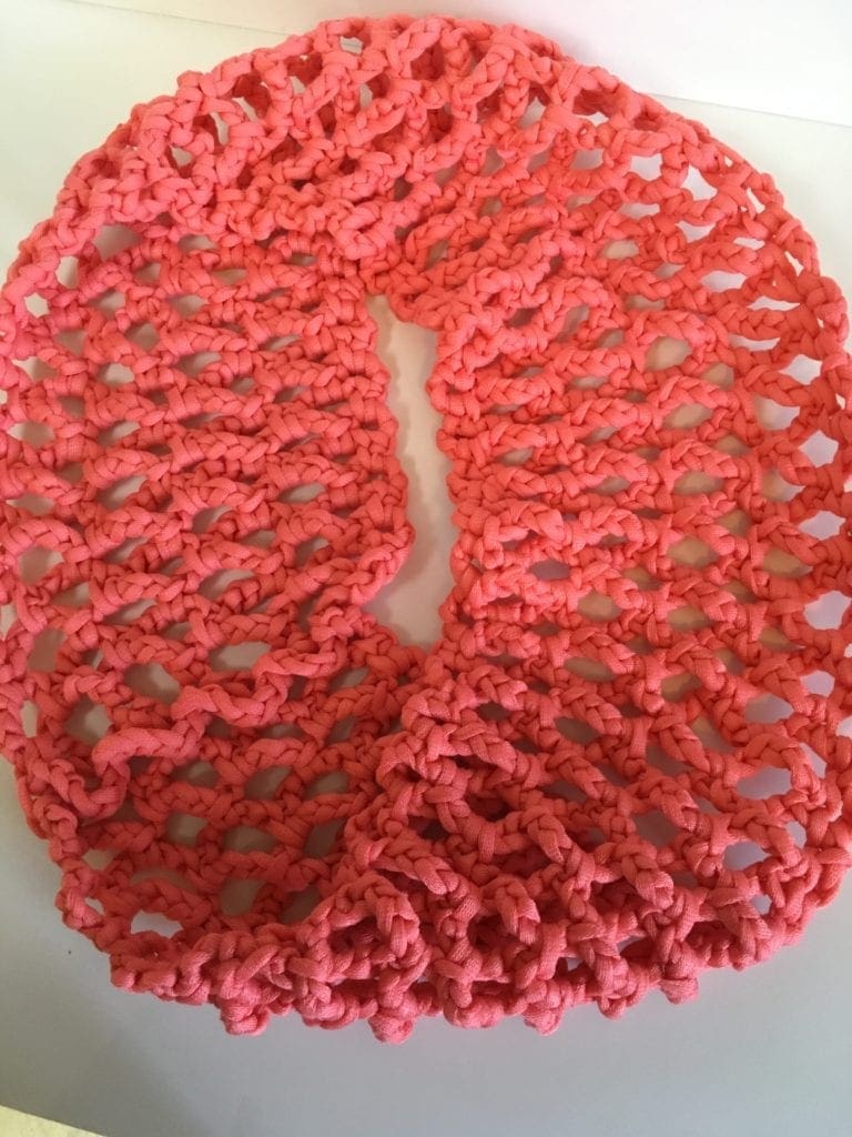 Coral T-Shirt Yarn Cowl