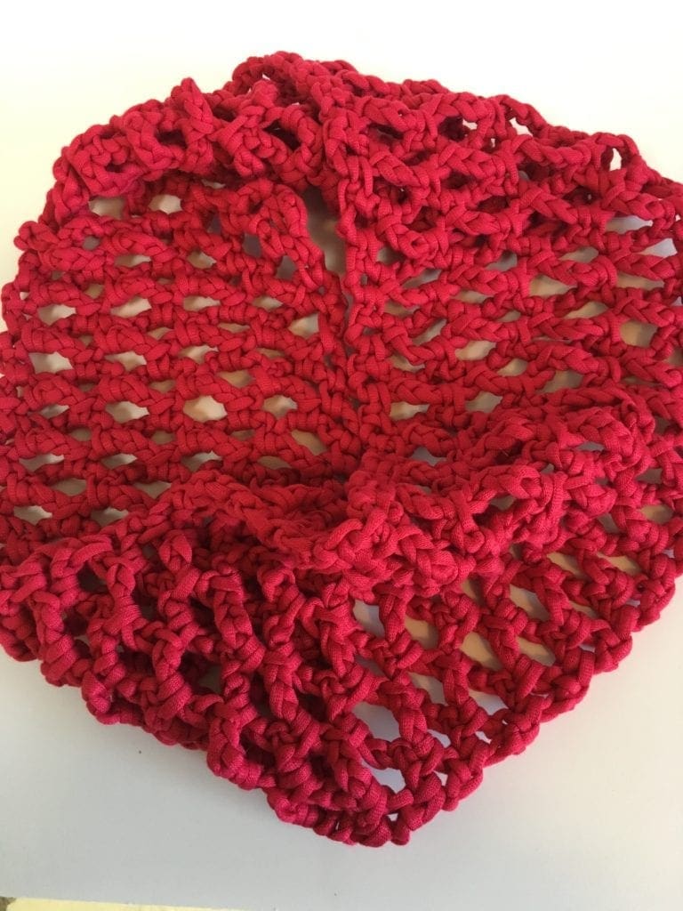 Red T-Shirt Yarn Cowl