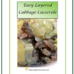 Easy Layered Cabbage Casserole