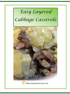 Easy Layered Cabbage Casserole