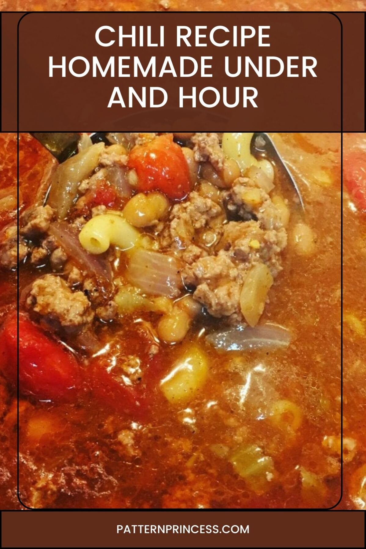 Chili Recipe Homemade Under and Hour