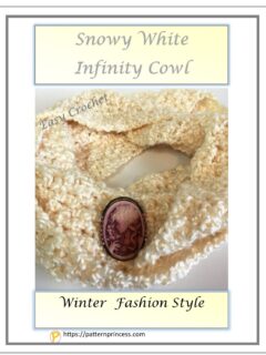 Snowy White Infinity Cowl 1