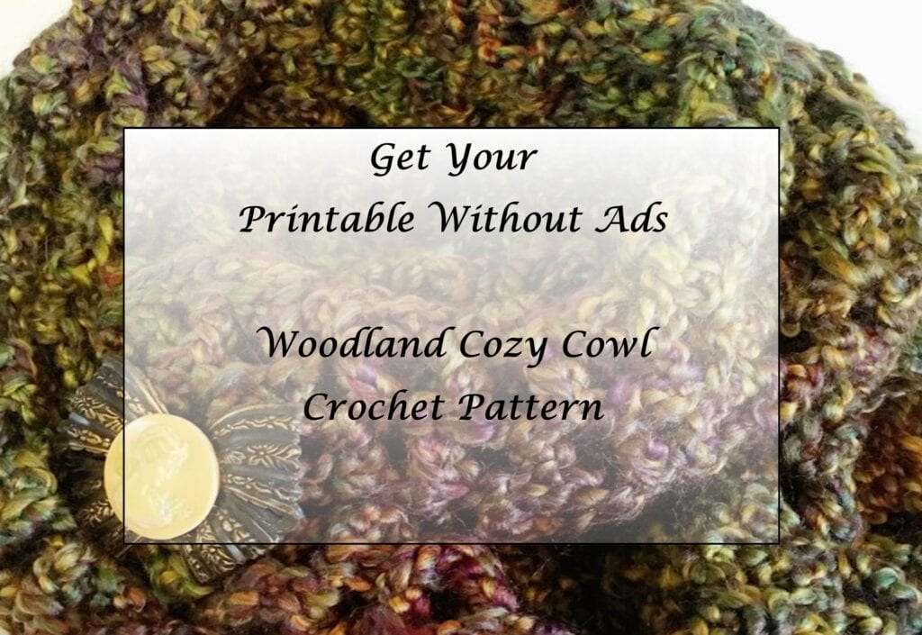 Woodland Cozy Cowl Pattern Printable