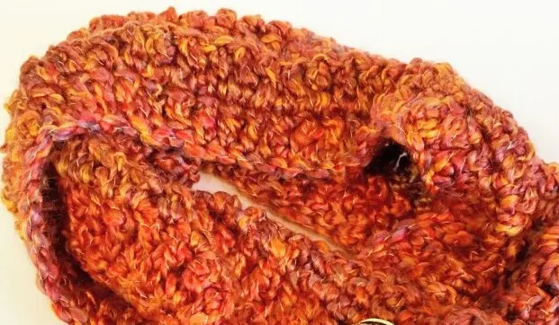 Close up of Fall Scarf