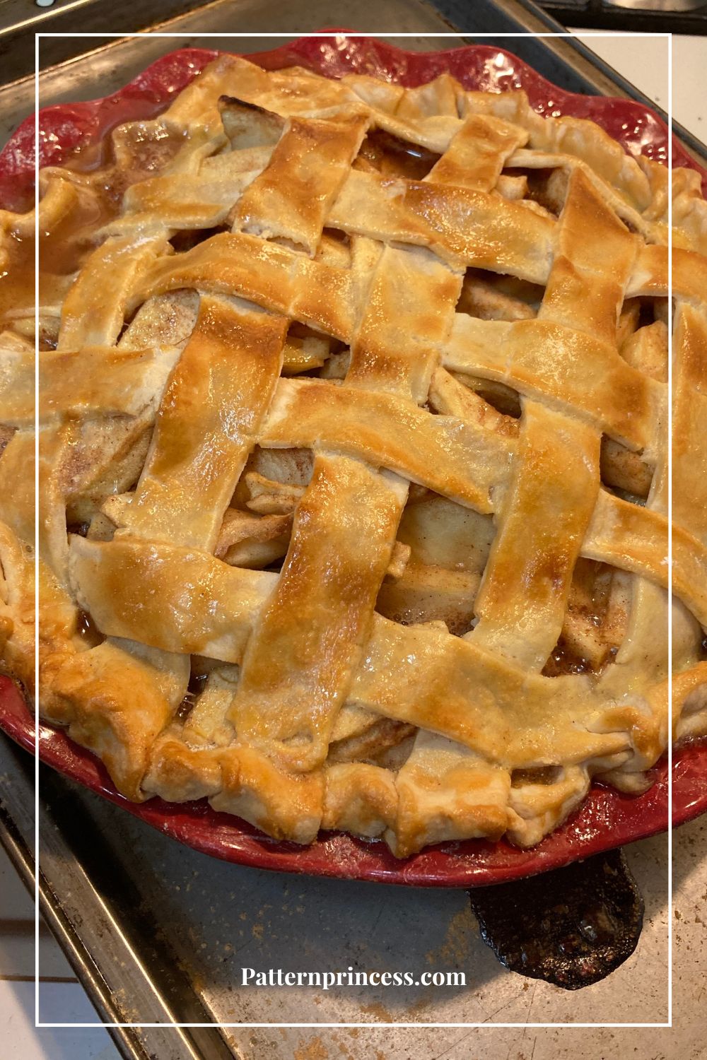 Deep Dish Apple Pie with Lattice Crust