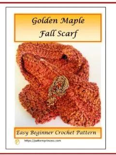 Golden Maple Fall Scarf 1