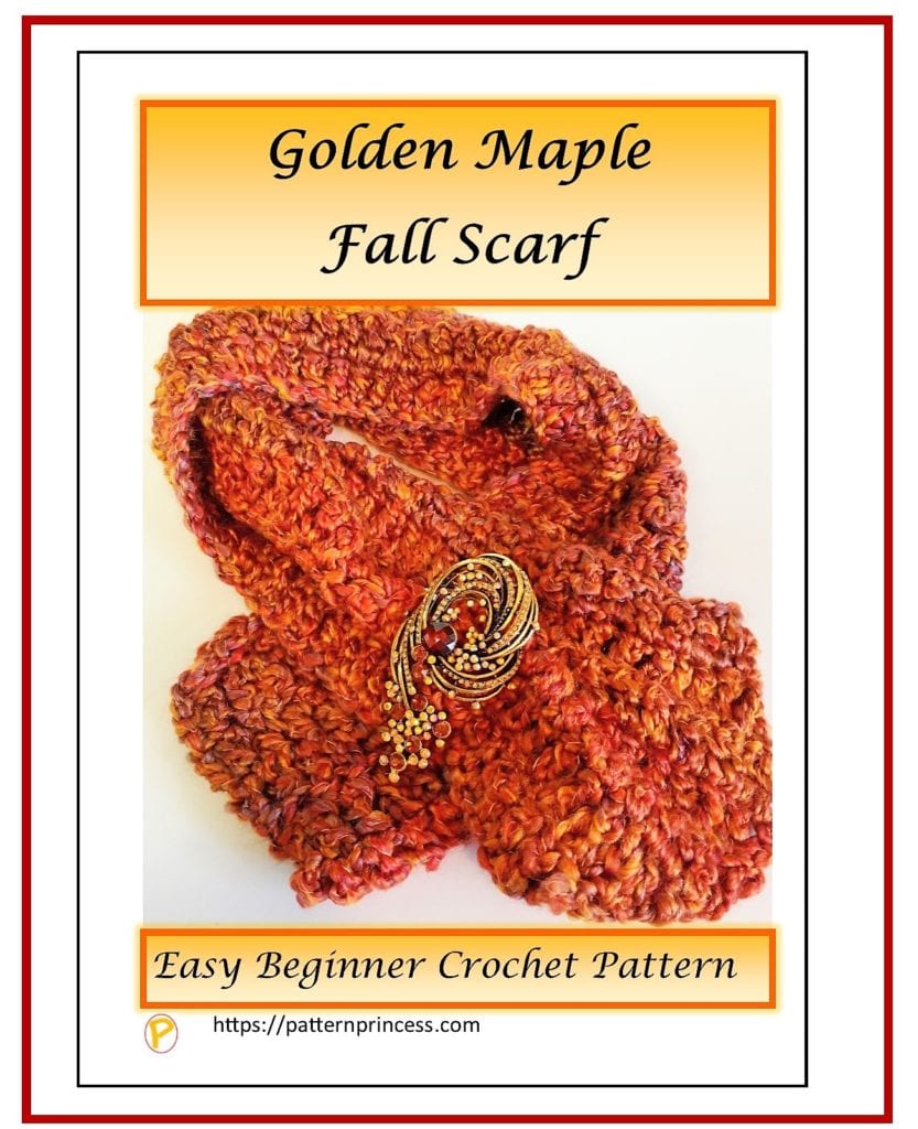 Golden Maple Fall Scarf 1