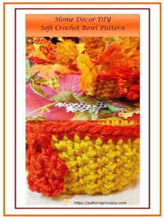 Home Decor DIY Soft Crochet Bowl Pattern 1