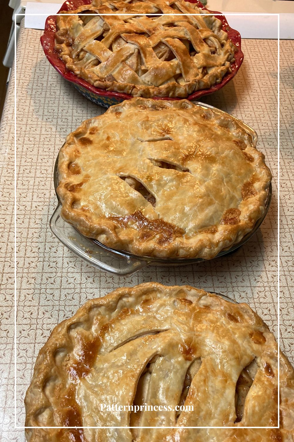 Homemade Apple Pies Cooling