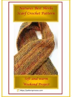 Natures Best Herbs Scarf Crochet Pattern 1