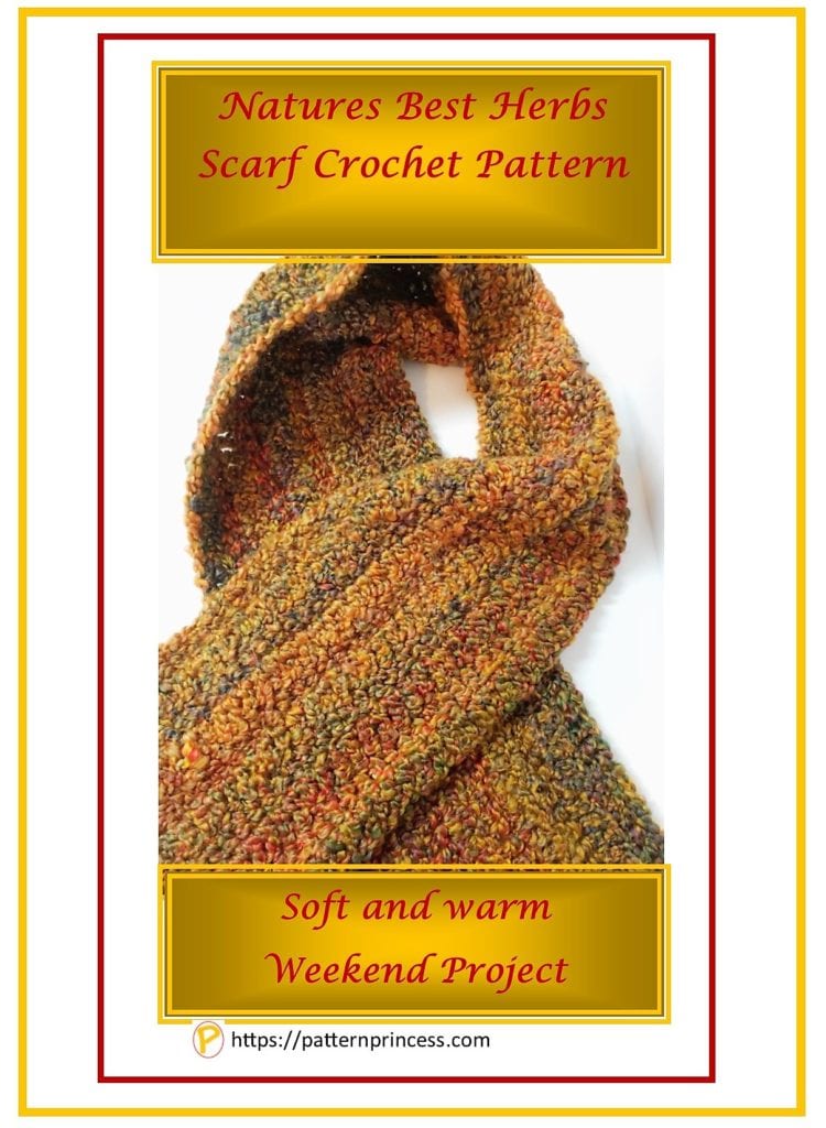 Natures Best Herbs Scarf Crochet Pattern 1