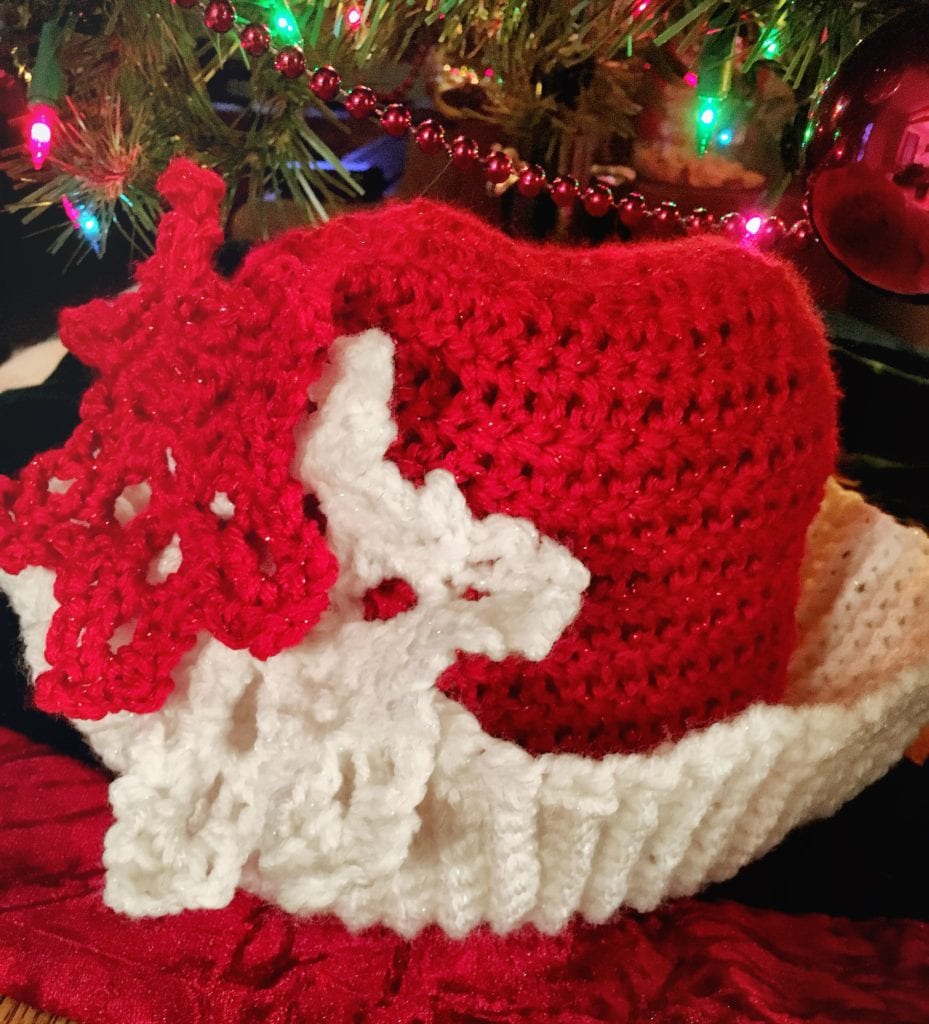Christmas hat with snowflakes