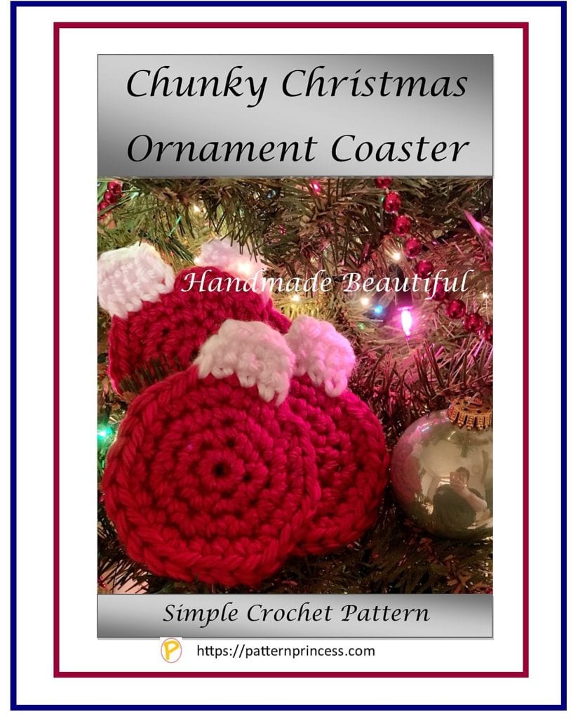 Chunky Christmas Ornament Coaster 1