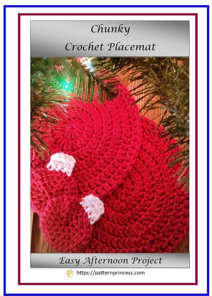 Chunky Crochet Placemat 1