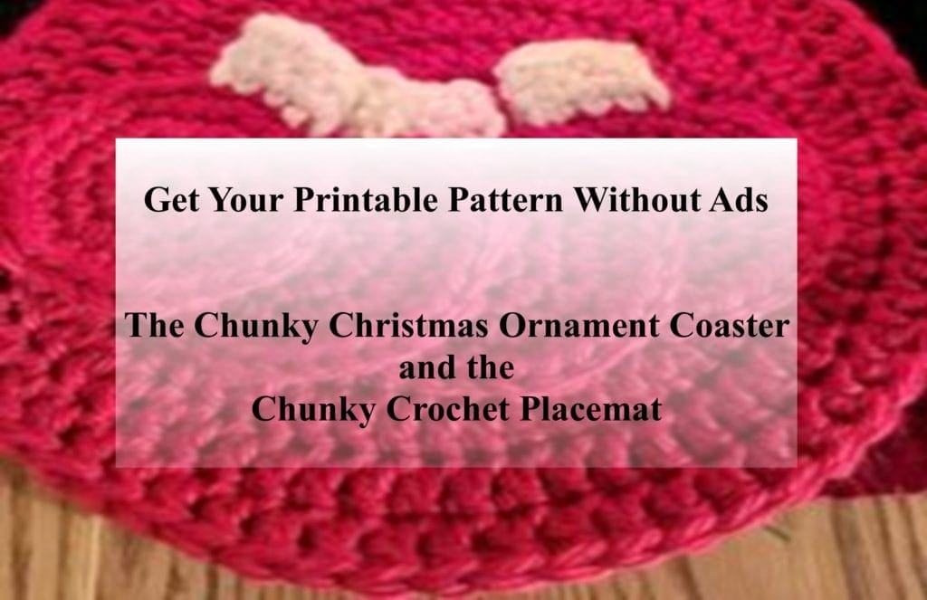 Chunky Crochet Placement and Ornament Printable