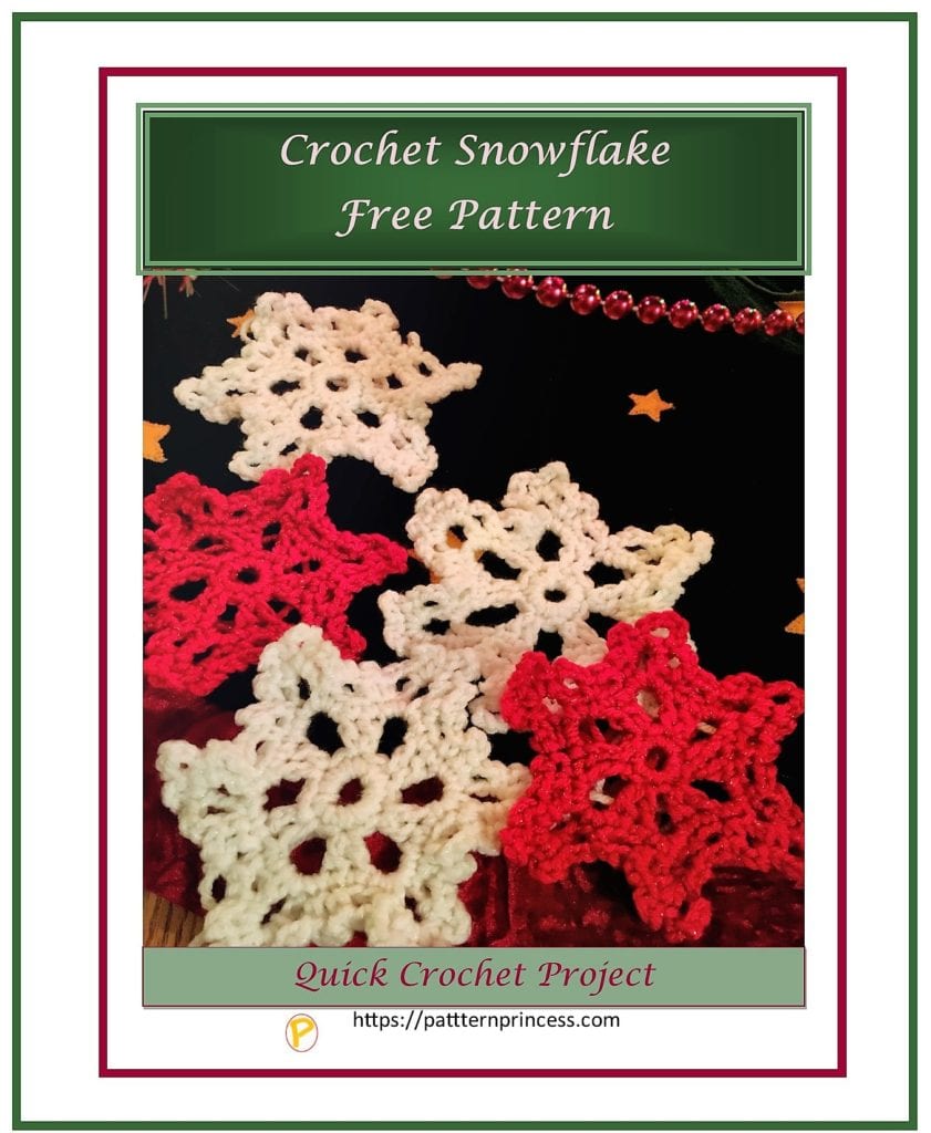 Crochet Snowflake Free Pattern 1