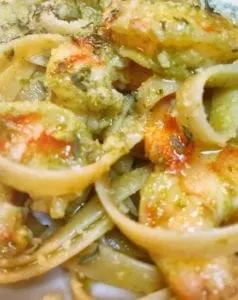 Pesto Shrimp Fettuccine