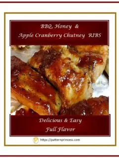 BBQ Honey Apple Cranberry Chutney RIBS 1