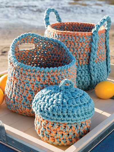 Triad Baskets Crochet Pattern
