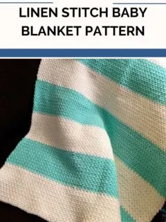 How to Crochet the Linen Stitch Baby Blanket Pattern