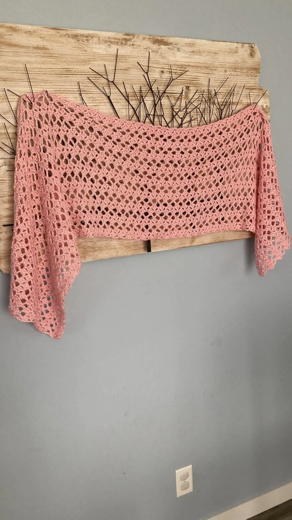 Rectangle Crochet Shawl