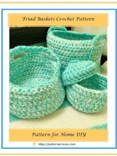 Triad Baskets Crochet Pattern 1