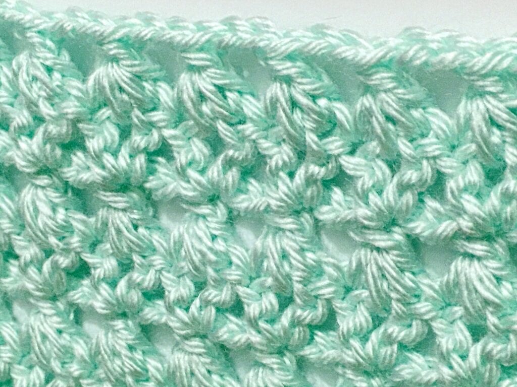 Close up of the Misty Crochet Shawl Crochet Stitches