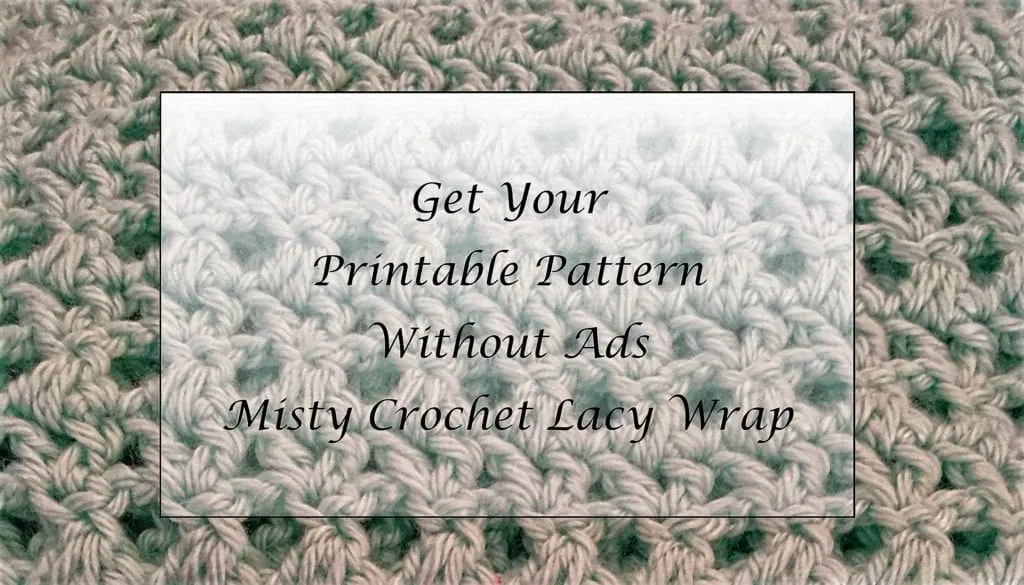 Misty Crochet Lacy Wrap Printable