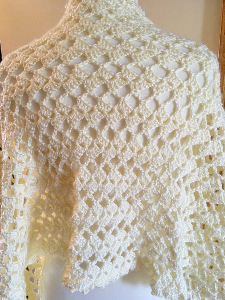 Back View Beautiful Occasions Evening Shawl