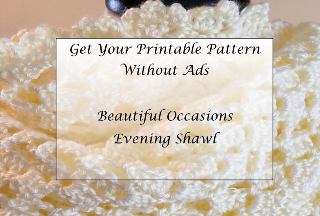 Beautiful Occasions Evening Shawl Printable Pattern