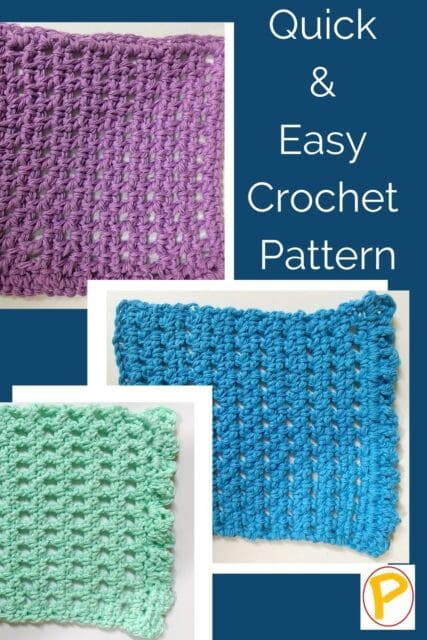 Simple Cute And Quick Crochet Washcloth Pattern - Pattern Princess