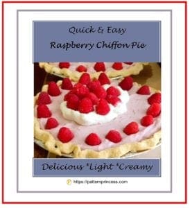 Quick and Easy Raspberry Chiffon Pie 1