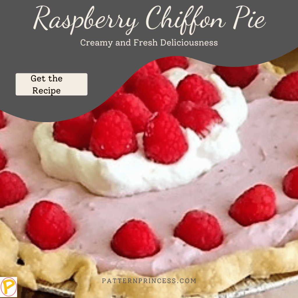 Raspberry Chiffon Pie with Whipped Cream
