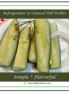 Refrigerator or Canned Dill Pickles 1
