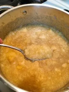 Applesauce cooked