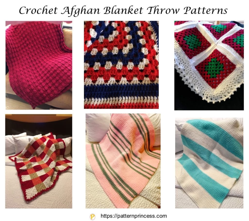 Crochet Afghan Blanket Throw Patterns