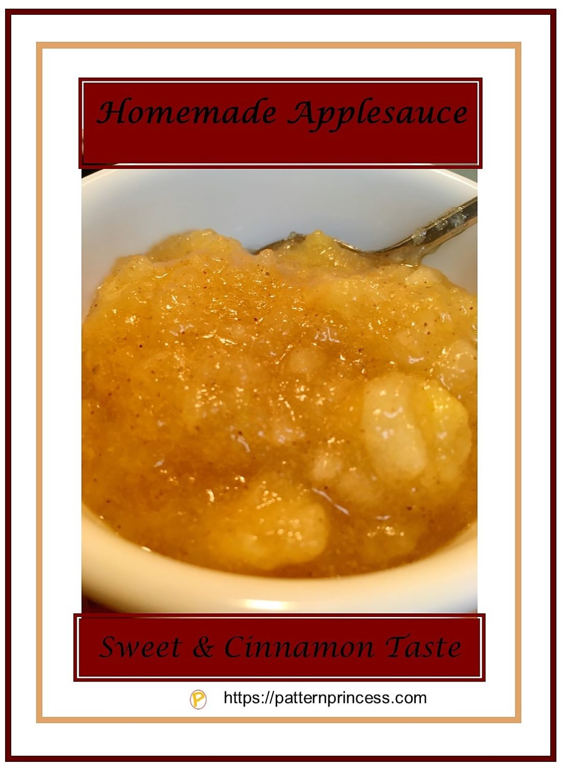Homemade Applesauce Pattern Princess