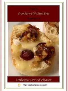 Warm Cranberry Walnut Brie Appetizer 1